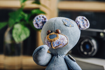 Details of Handmade Bear Toy