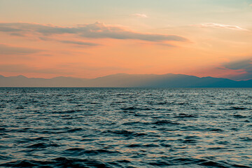 Fototapeta premium sunset over the sea