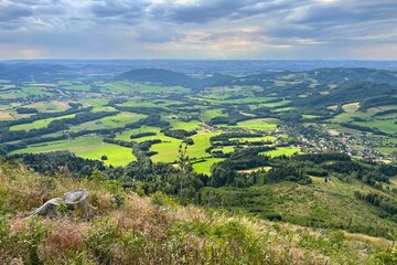 Obraz premium landscape with mountains and clouds