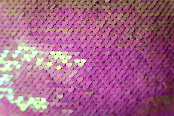 Sequin pattern texture, pink and green shiny bg