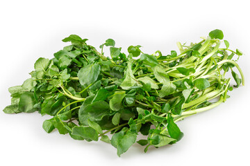 Fototapeta premium Watercress isolated on white background.