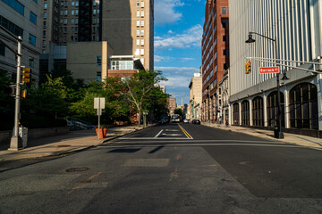 Fototapeta na wymiar Downtown Trenton, NJ on a Summer Day