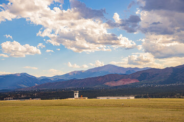 Afternoon view of the United States Air Force Academy Airfield