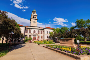 Sunny view of the Colorado Springs Pioneers Museum