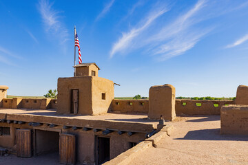 Sunny view of the Bent's Old Fort National Historic Site