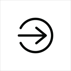 Forward icon . Arrow icon . Vector illustration on white background