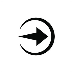 Forward icon . Arrow icon . Vector illustration on white background