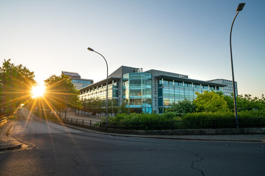 MILTON KEYNES,UK-AUGUST,2019: Grafton Gate building hosting Tech Mahindra and SHI International Corporation offices in Milton Keynes