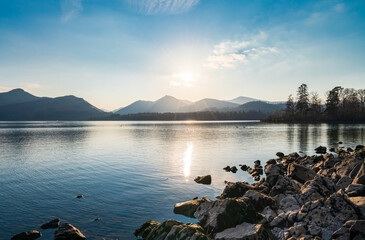 Derwentwater lake in Lake District. England