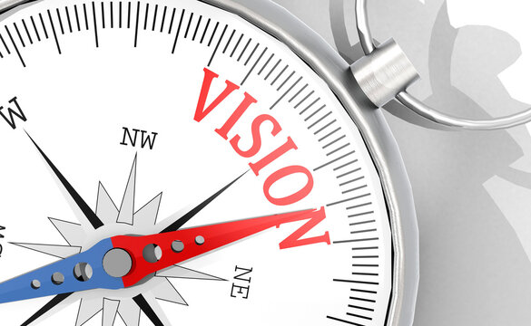 Direction to vision on isolated compass