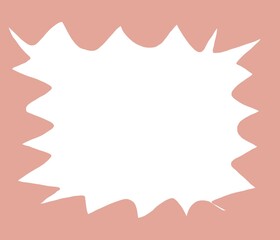 pink background with frame for text