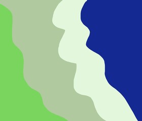 silhouette abstract background with colorful