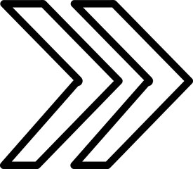 black isolated vector icon. Arrow. Vector arrow