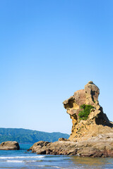 Fototapeta na wymiar 日南海岸のライオン岩 