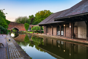 Obraz premium Coventry Canal Basin on Sherbourne river. England