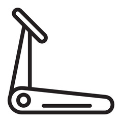 treadmill line icon