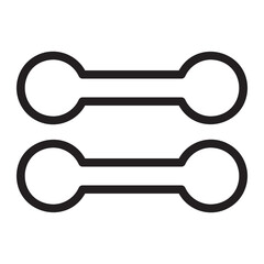 weights line icon