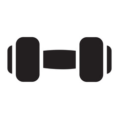 dumbbell glyph icon