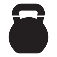 kettlebell glyph icon