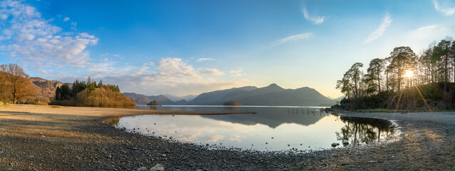 Derwentwater lake in Lake District. England