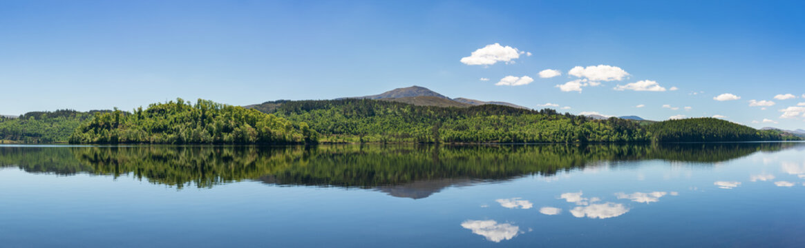 Loch Loyne panorama in Scotland