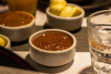 peach pear and apple jam with poppy seeds