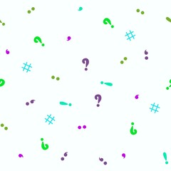 Punctuation marks seamless school pattern for kids for notebooks and clothes print and fabrics and wrapping paper