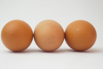eggs isolated on white