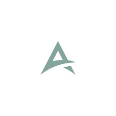 Monogram initial letter mark A logo design