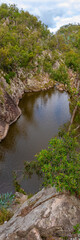 Naklejka na ściany i meble Natural Australian bush landscape in Queensland, Australia. Taken at Crows Nest Falls.