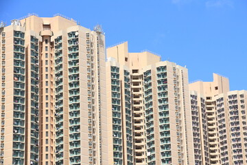 Fototapeta premium High-rises Public Housing Estate in Tseung Kwan O New Town, Hong Kong