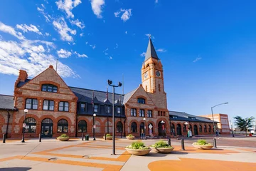 Acrylic prints United States Sunny view of the Cheyenne Depot Museum