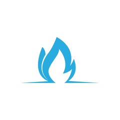 Flame, fire icon logo illustration