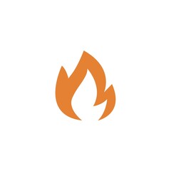 Flame, fire icon logo illustration
