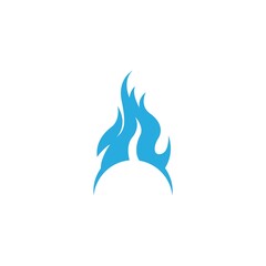 Flame, fire icon logo illustration