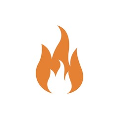 Flame, fire icon logo illustration