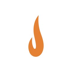 Flame, fire icon logo illustration