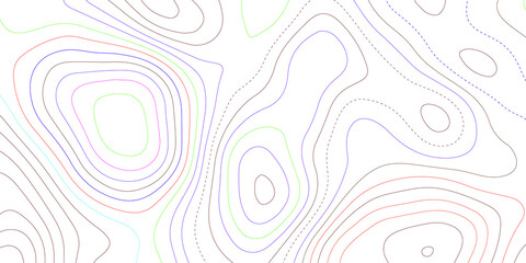 Abstract background with multicolor abstract background vector, Abstract topographic contours map background .Topographic background and texture, monochrome image. 3D waves. Marble texture .