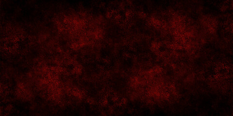 Abstract background with red and brown peeling paint on the wall. Old concrete wall with cracked flaking paint. Modern design with dark cherry painted background, grunge texture .racked shabby 