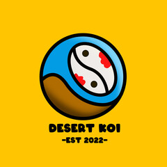 dessert koi simple logo design