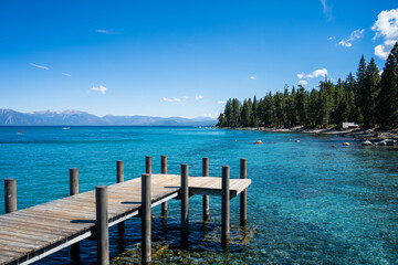 Summer View in Sugar Pine Point State Park Lake Tahoe, California