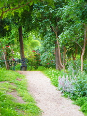 北海道のイングリッシュガーデン風景