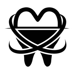 Care, dentistry, dental, teeth line, Healthy teeth, protection icon