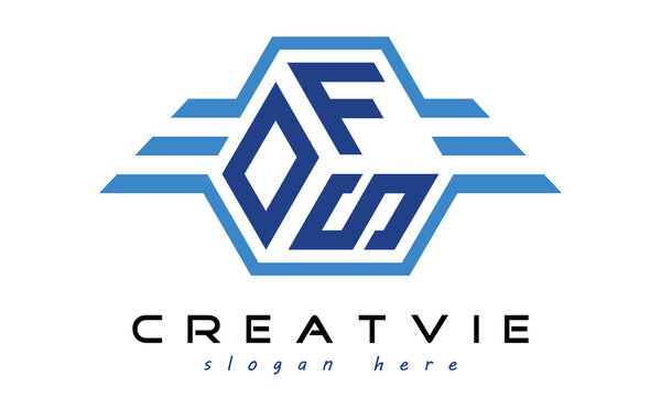DFS Letter Initial Logo Design Template Vector Illustration Stock Vector