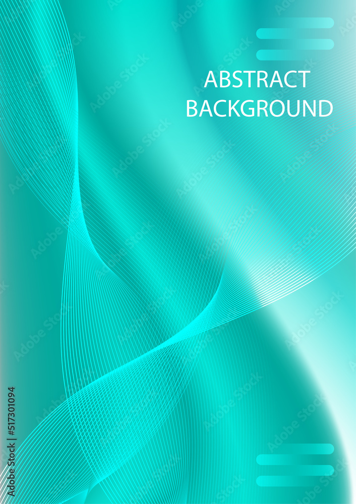 Poster abstract background pattern line parallel green color tone vector illustration
