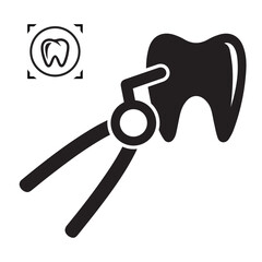 Dental, dentistry, pliers, stomatology icon