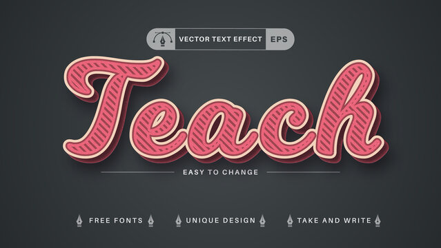 Back to School - Editable Text Effect, Font Style