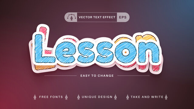 Back to School - Editable Text Effect, Font Style