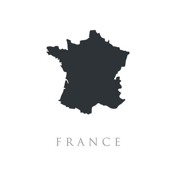 french map vector illustration