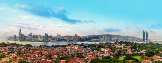 China Xiamen city architectural landscape